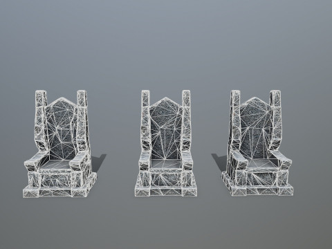 Stone Throne 3D-Modell