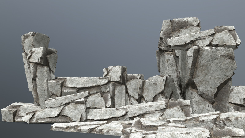 White rocks 3D 모델 .c4d .max .obj .3ds .fbx .stl .blend 