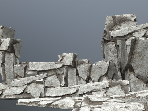 White rocks 3D मॉडल