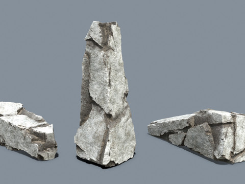 White rocks 3D 모델