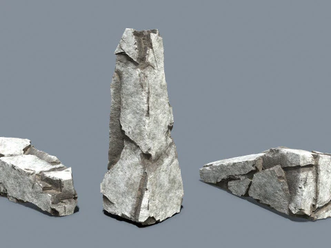 White rocks 3D Model