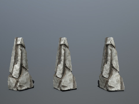 White rocks 3D 모델