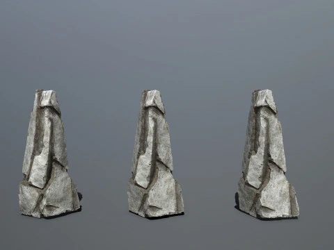 White rocks 3D Model