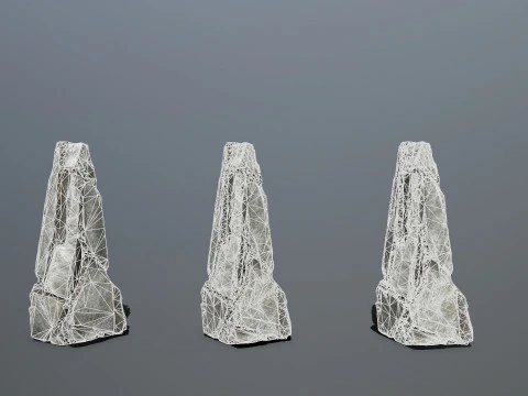 White rocks 3D Model