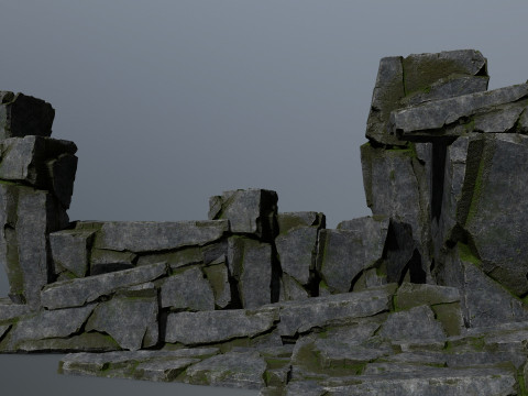 Cliff rocks 3D मॉडल