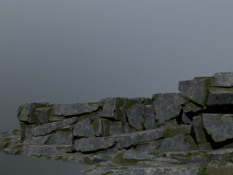 Cliff rocks Modèle 3D