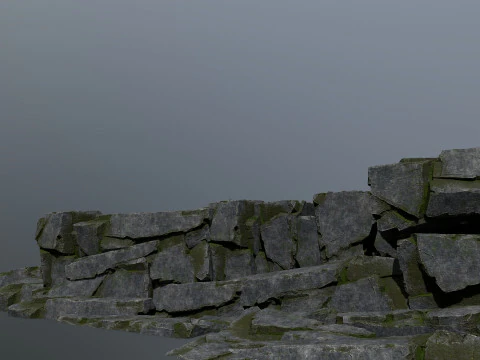 Cliff rocks 3D Model
