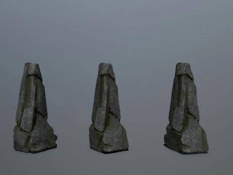 Cliff rocks 3D Model