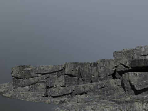 Cliff rocks Modello 3D