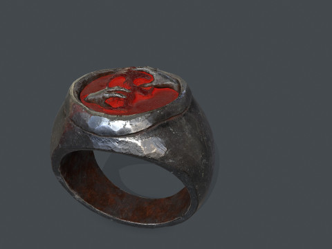 Skull Ring Model 3D