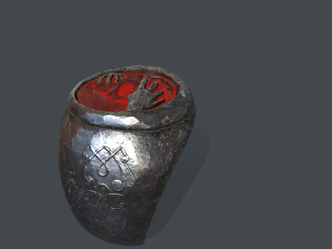 Skull Ring Model 3D