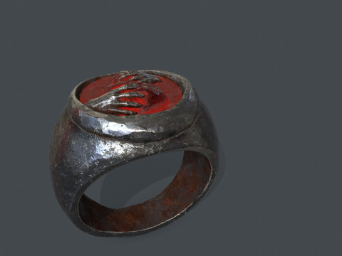 Skull Ring Model 3D