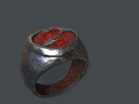 Skull Ring Model 3D