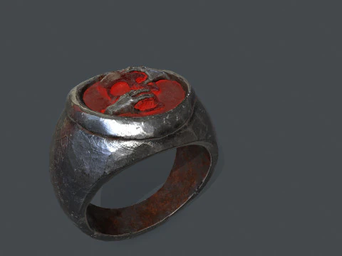 Skull Ring 3D Model