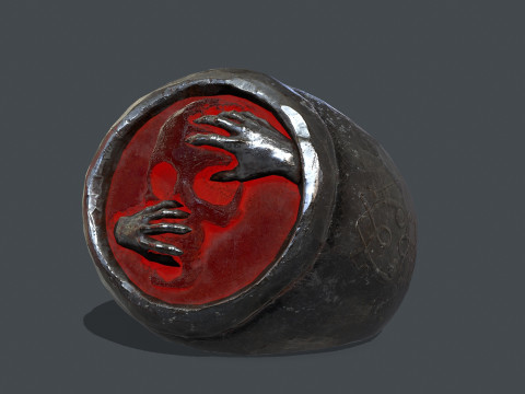 Skull Ring Model 3D