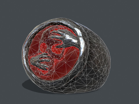 Skull Ring Model 3D
