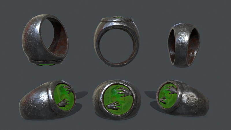 Power ring 3D Model .c4d .max .obj .3ds .fbx .stl .blend 