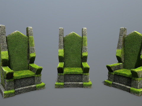 Stone Throne 3D मॉडल