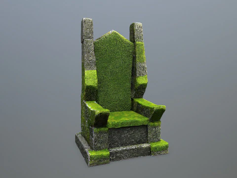 Stone Throne 3D Model