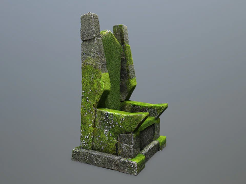 Stone Throne 3D Model