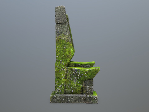 Stone Throne Modello 3D