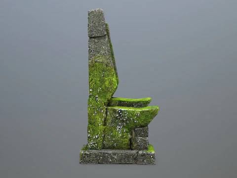 Stone Throne 3D Model