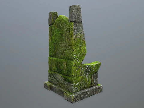 Stone Throne 3D Model