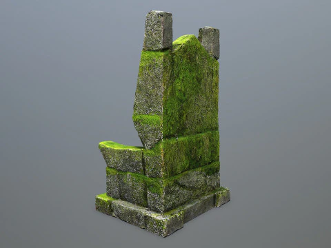 Stone Throne 3D Model