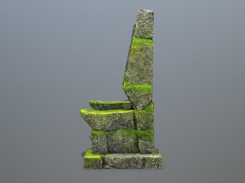 Stone Throne Modello 3D