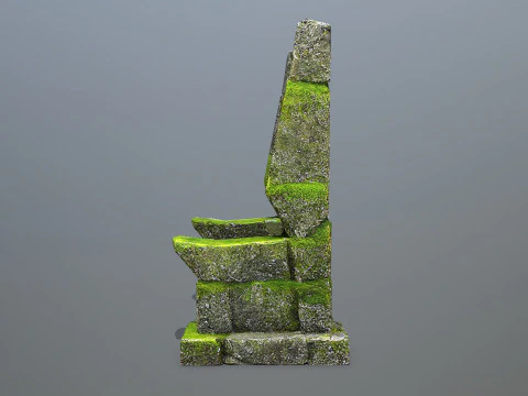 Stone Throne 3D Model