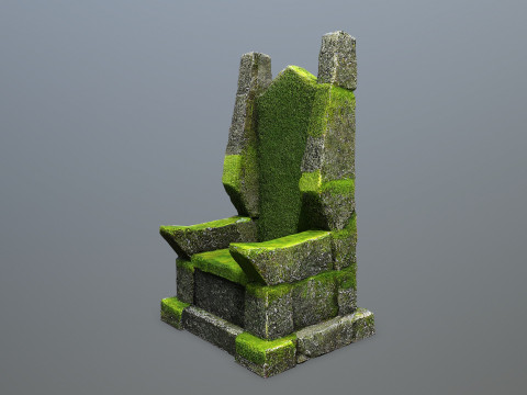 Stone Throne Modello 3D