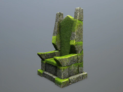 Stone Throne 3D Model