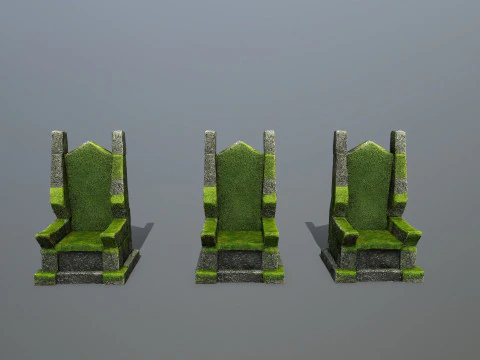 Stone Throne 3D Model