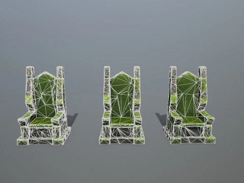 Stone Throne 3D Model