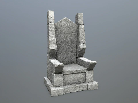Stone Throne 3D Model