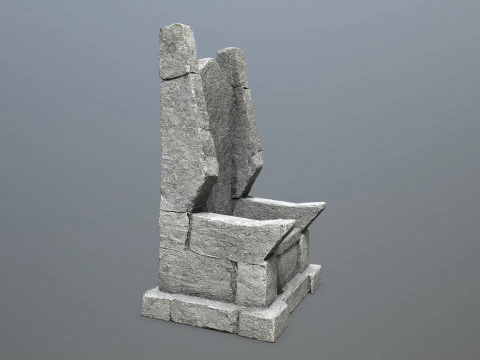 Stone Throne 3D Model