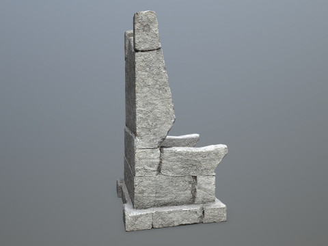 Stone Throne 3D Модель