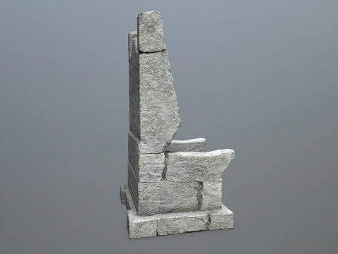 Stone Throne 3D Model