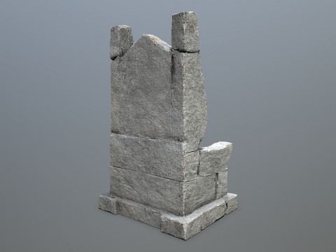 Stone Throne 3D Модель