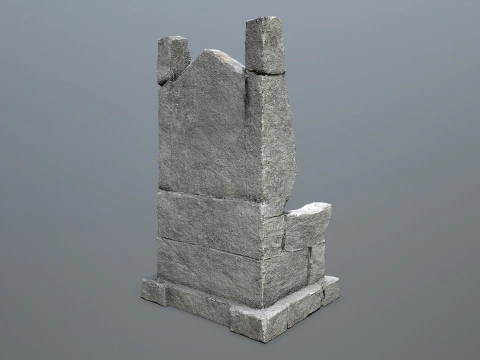 Stone Throne 3D Model