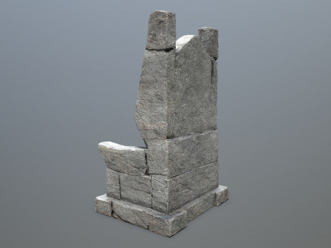 Stone Throne 3D Модель