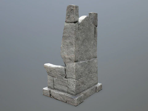 Stone Throne 3D Model