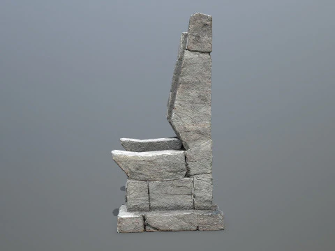 Stone Throne 3D Model