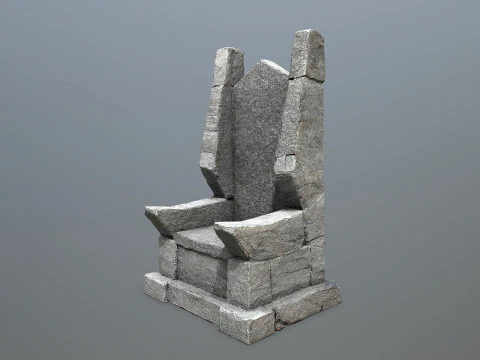 Stone Throne 3D Model