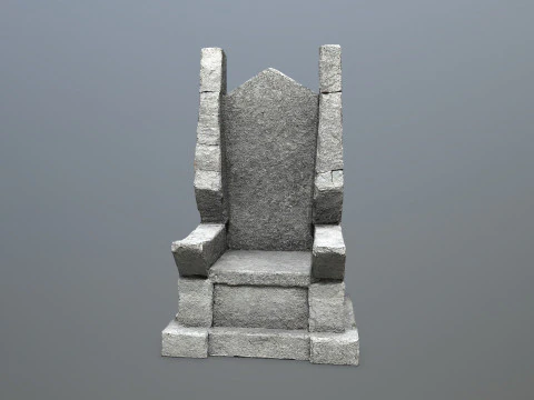 Stone Throne 3D Model