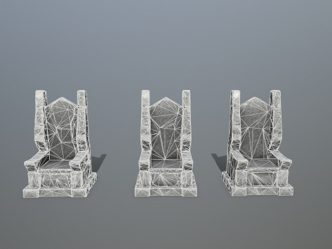 Stone Throne 3D Модель