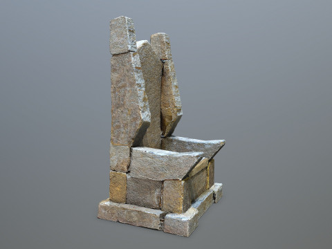 Stone Throne 3D मॉडल
