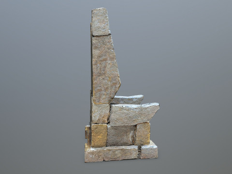 Stone Throne 3D मॉडल