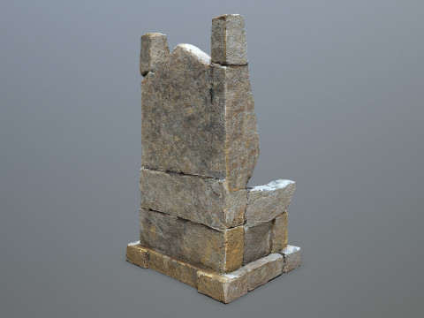 Stone Throne 3D मॉडल