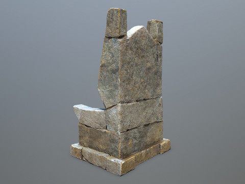 Stone Throne 3D मॉडल